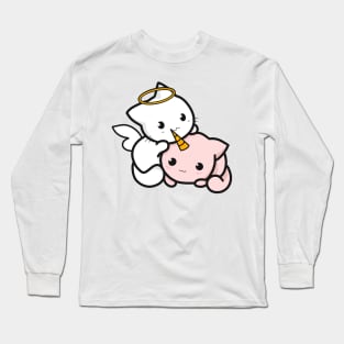 cat angel and cat unicorn Long Sleeve T-Shirt